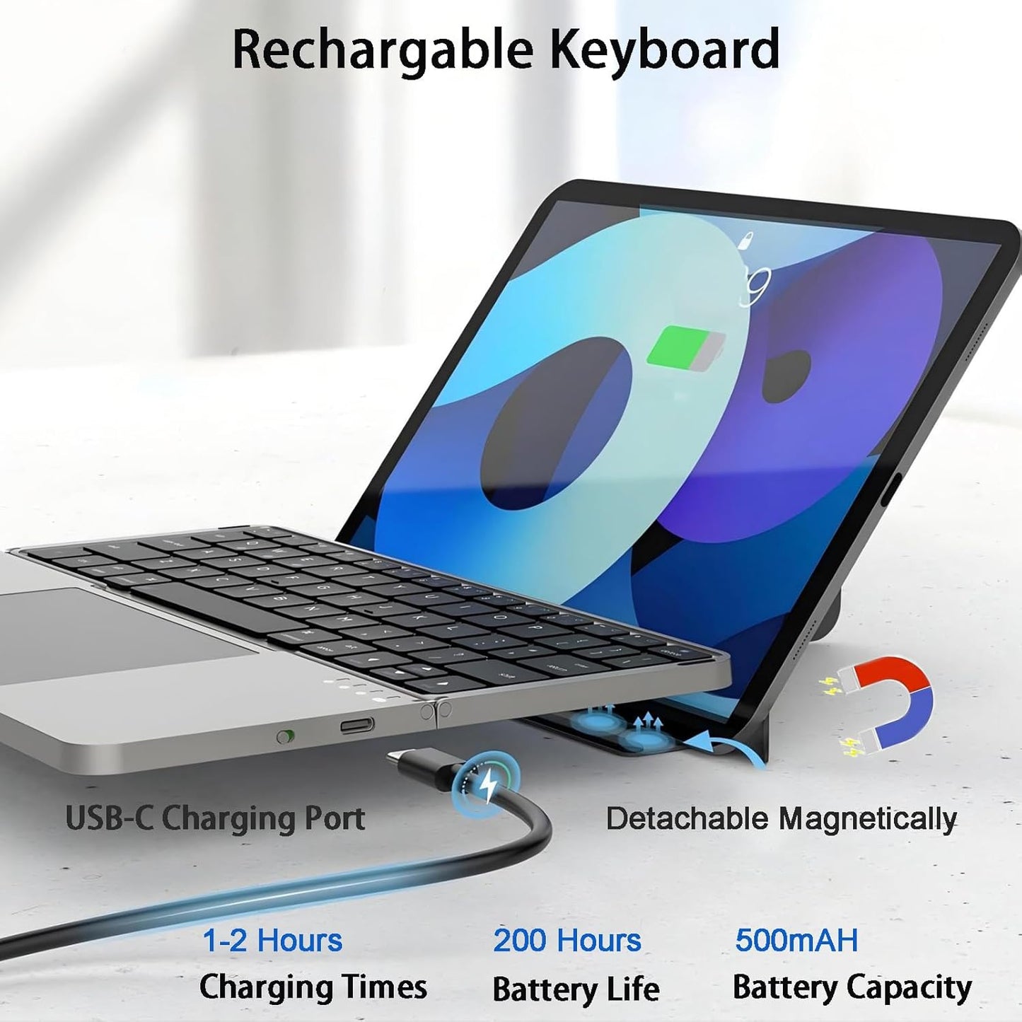 Blydo™ 3 in 1 foldable ipad keypad
