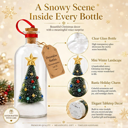 Blydo™ Christmas Tree Voice Recording Message Bottle