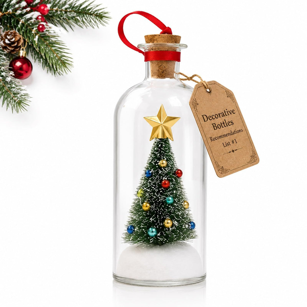 Blydo™ Christmas Tree Voice Recording Message Bottle