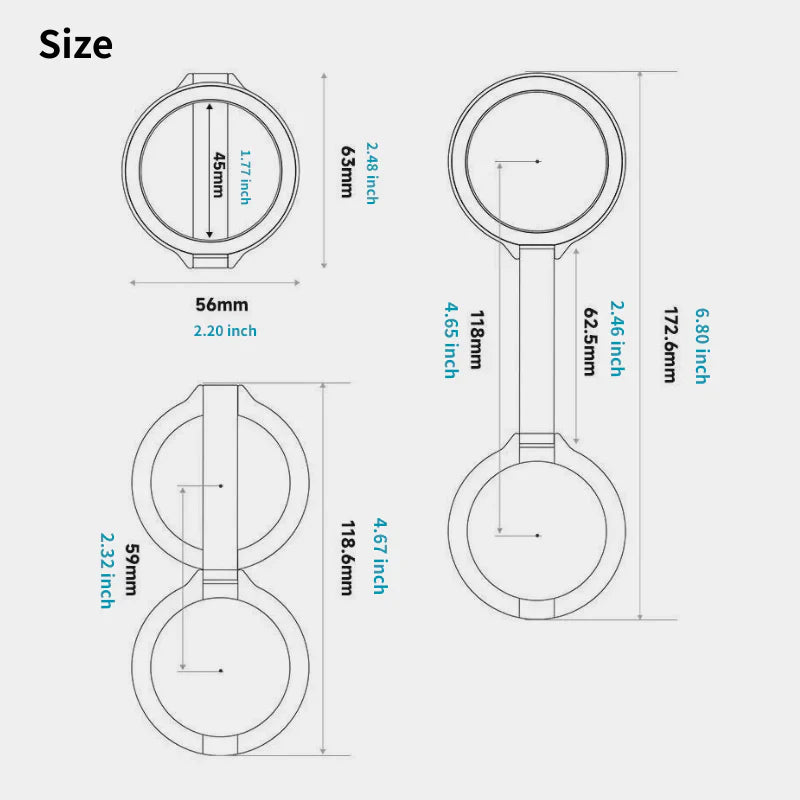 Blydo™ 2 in 1 CPL filter, Mount Magsafe Holder