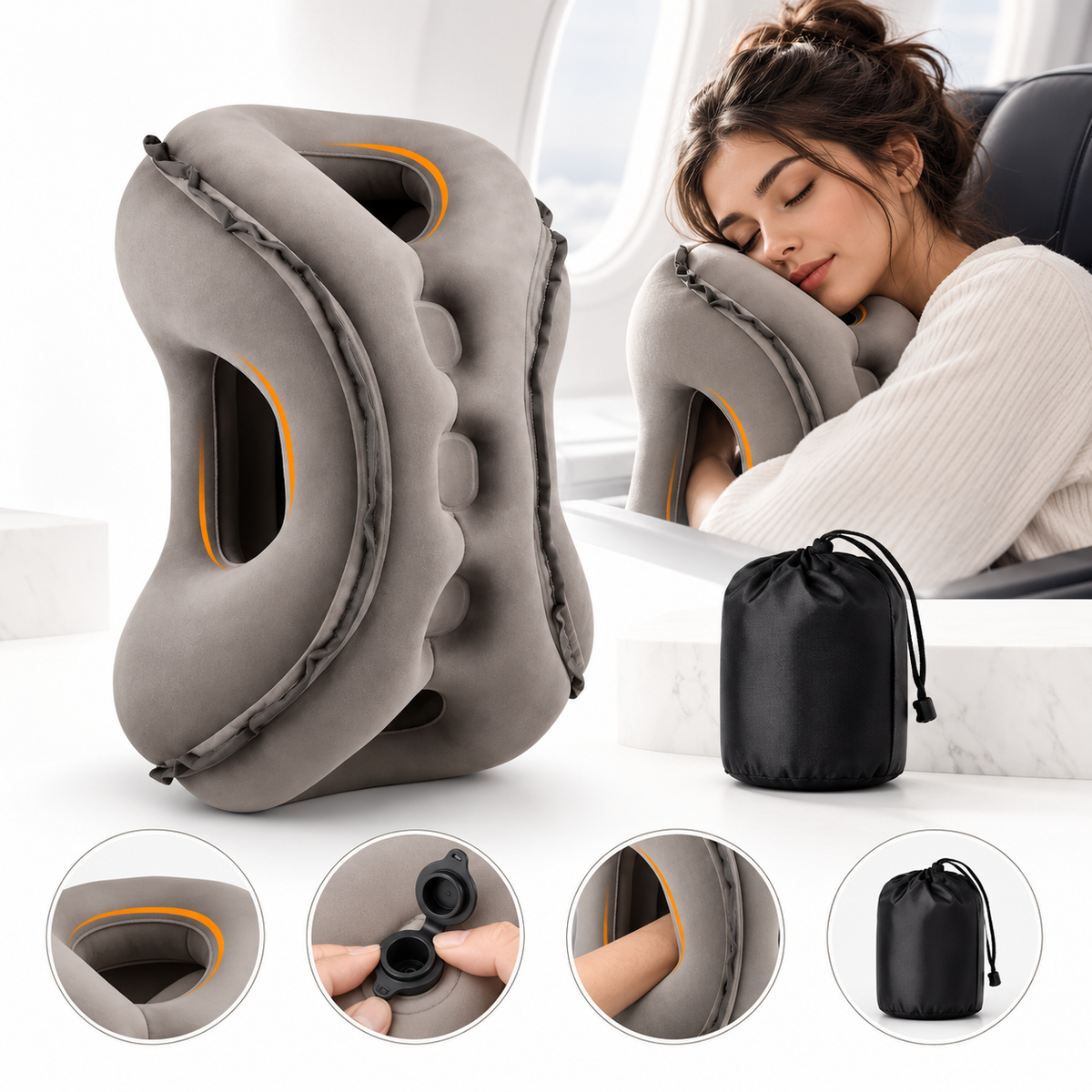 Blydo™ Inflatable Neck Pillow for Head Rest