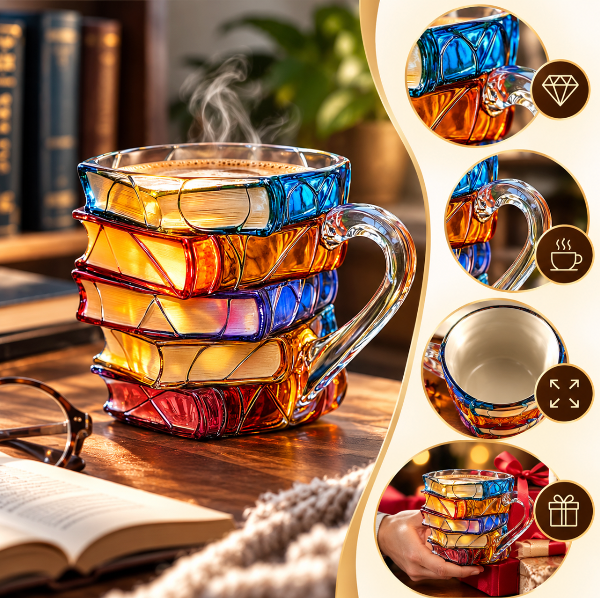 Blydo™ Handmade 3D Book Coffee Mug